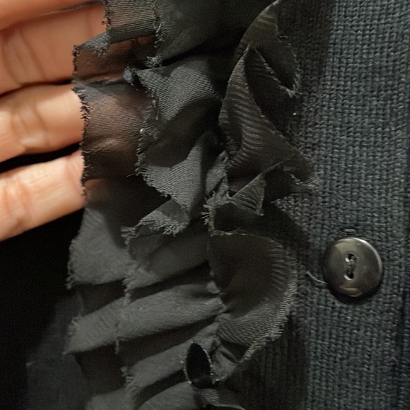 Escapade black long sleeve cardigan (sz m) - Picture 5 of 6